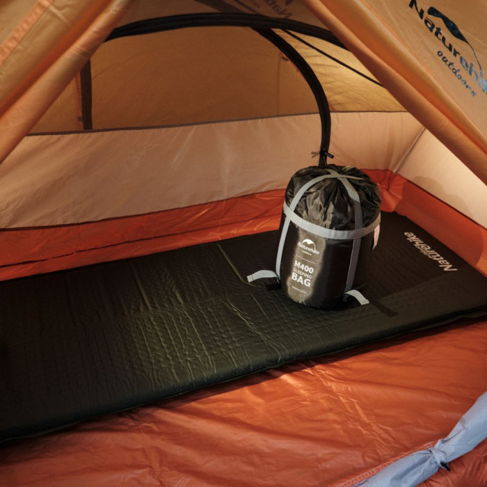 Спальник з капюшоном Naturehike M400 NH20MSD02, (1°C), лівий, сірий (пошкоджена упаковка) 