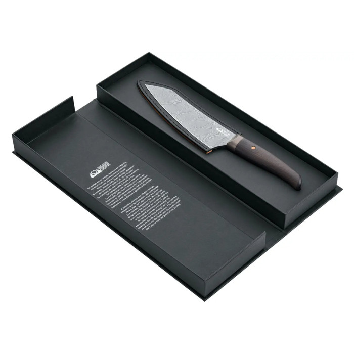 Ніж кухонний Due Cigni "Coquus" Santoku Damask 180 мм 