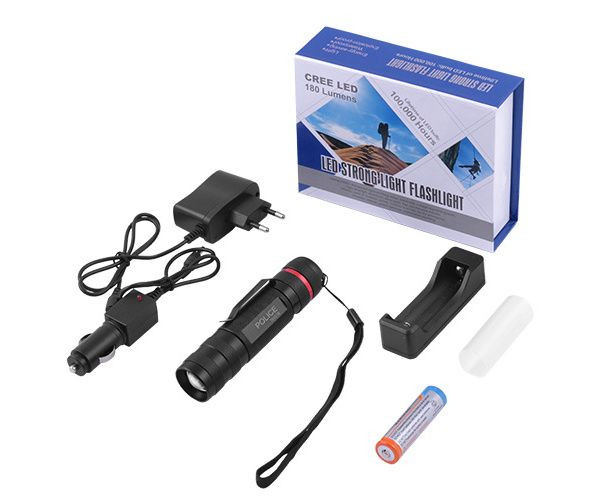 Ліхтар Police BL-T613-T6, ак.18650 (3xAAA) 