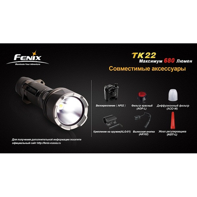 Ручний ліхтар Fenix TK22 Cree XM-L2 (T6) 