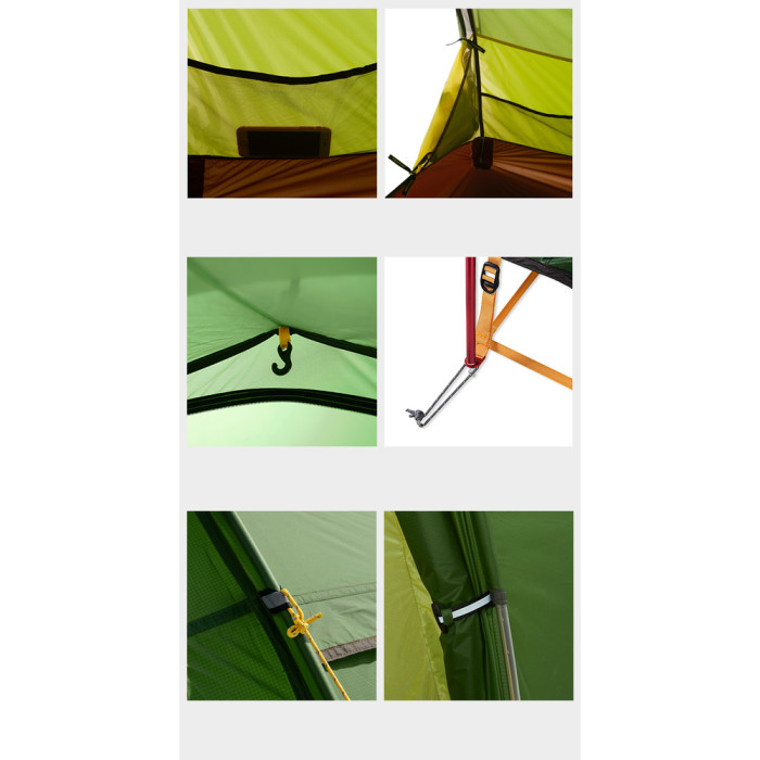 Намет тримісний Naturehike Opalus, UL, NH17L001-L, світло-зелений 