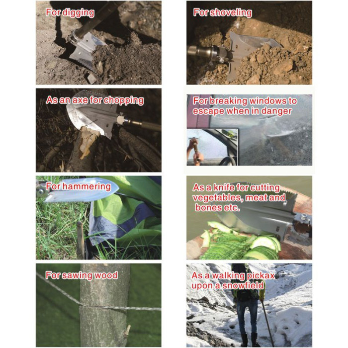 Мультифункціональна тактична лопата Kyson KS-816 