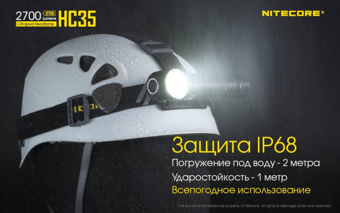 Ліхтар налобний Nitecore HC35 