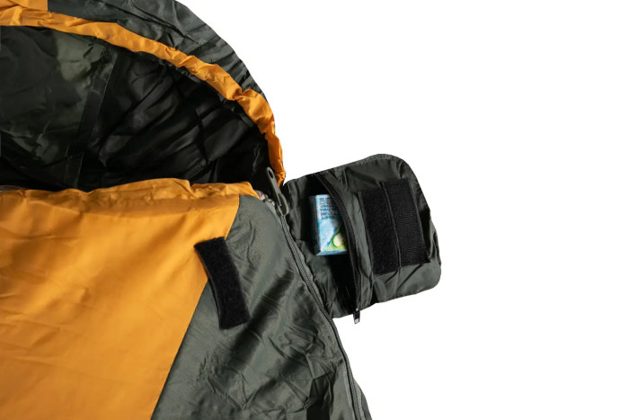 Спальний мішок Tramp Windy Light кокон правий yellow/grey 220/80-55 UTRS-055 