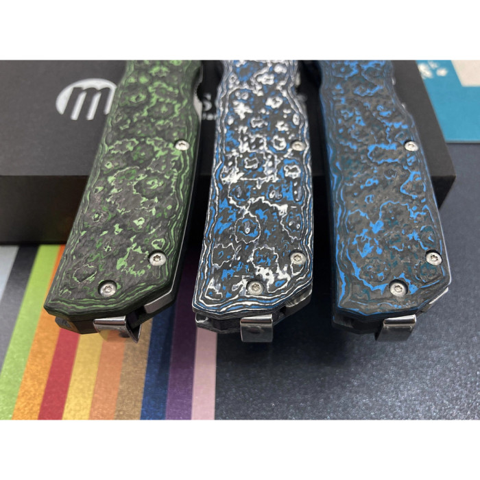 Ніж Maserin Power, Magnacut, fat carbon arctic blue 