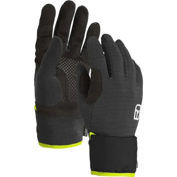 Рукавиці чоловічі Ortovox FLEECE GRID COVER GLOVE M black raven - S - чорний 
