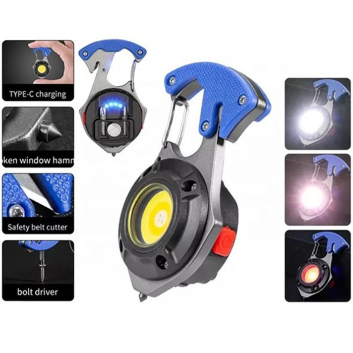 Ліхтар Police MULTIFUNCTIONAL W5143-COB, multitool, Li-Ion акумулятор, магніт, карабін, викрутка, ЗП Type-C 