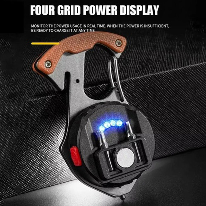 Ліхтар Police MULTIFUNCTIONAL W5143-COB, multitool, Li-Ion акумулятор, магніт, карабін, викрутка, ЗП Type-C 