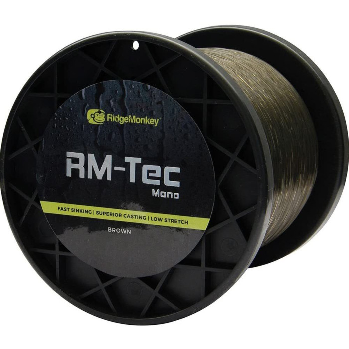 Волосінь RidgeMonkey RM-Tec Mono 1200m 0.35mm 12lb/5.4kg Brown 