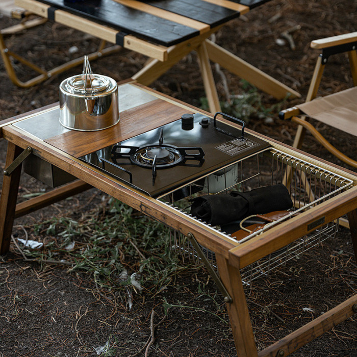 Пальник-стіл кемпінговий Naturehike NH20RJ001, чорний 