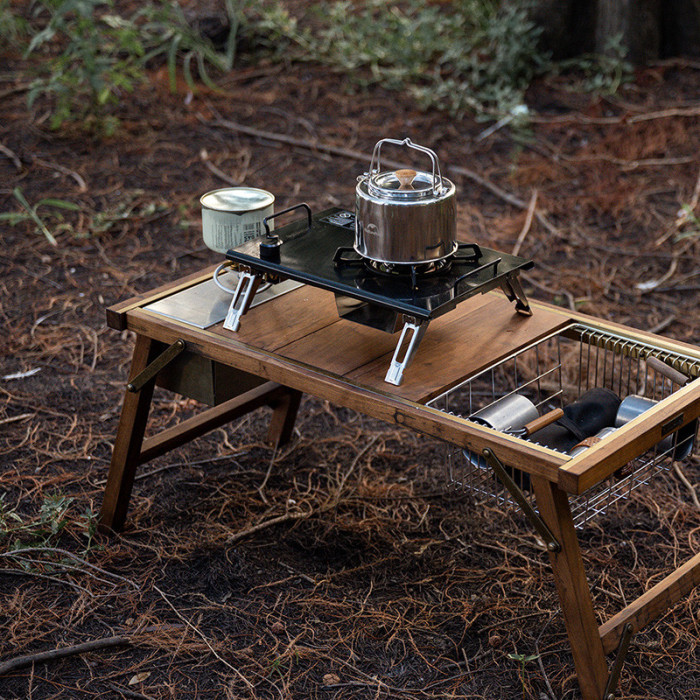 Пальник-стіл кемпінговий Naturehike NH20RJ001, чорний 