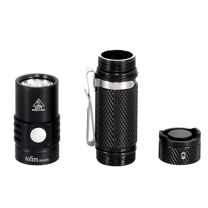 Ліхтар Sofirn SP10V3.0 Mini чорний (відновлений/перезапущено акумулятор) 