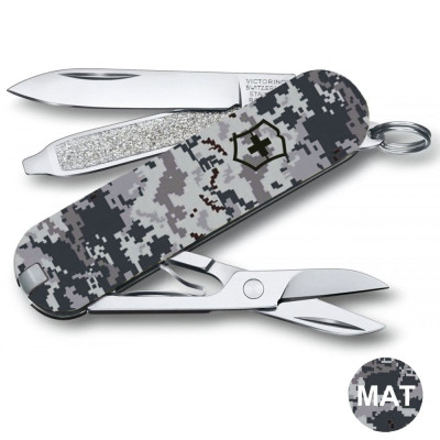 Складаний ніж Victorinox CLASSIC SD ARMY Піксель синій 0.6223.3.W3942pw