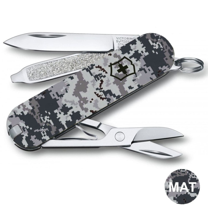Складаний ніж Victorinox CLASSIC SD ARMY Піксель синій 0.6223.3.W3942pw