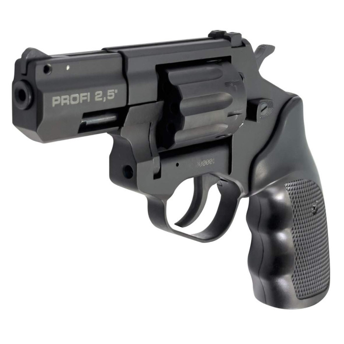 Револьвер Флобера ZBROIA PROFI-2.5" (чорний / пластик) 