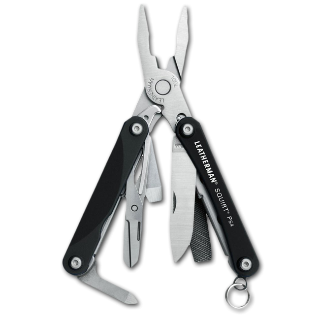 Мультитул Leatherman Squirt PS4, чорний 