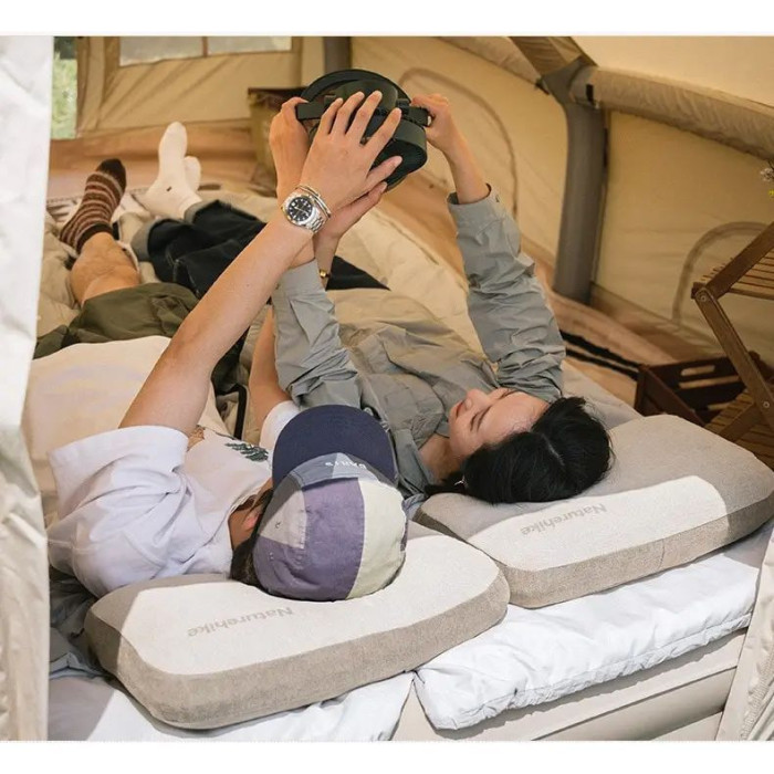 Подушка з пам'яттю прямокутна Naturehike NH22ZT002, бежева 