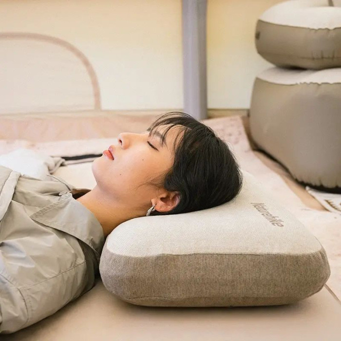 Подушка з пам'яттю прямокутна Naturehike NH22ZT002, бежева 