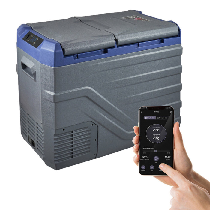 Холодильник автомобільний Brevia 39л (компресор LG) двокамерний 22965 