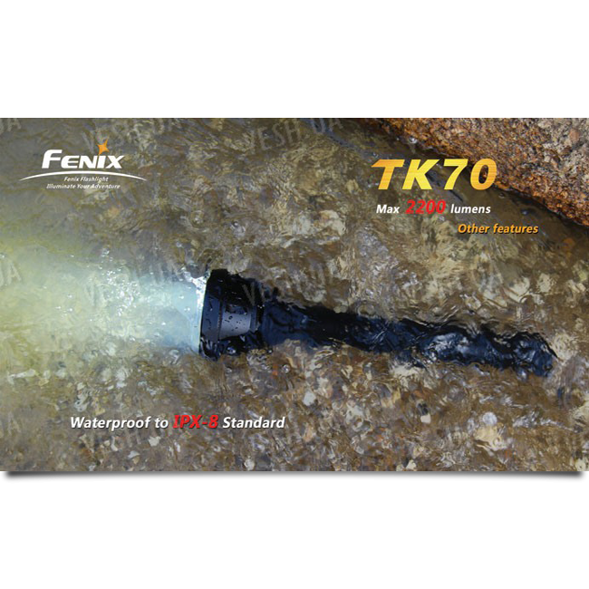 Пошуковий Ліхтар Fenix TK70 Cree XM-L, сірий, 2200 люмен 