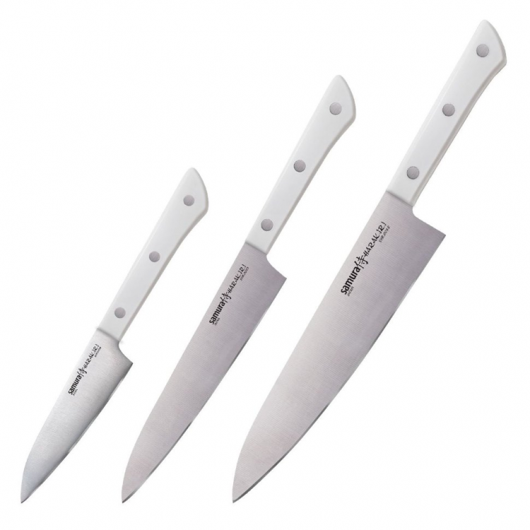 Набір з 3-х кухонних ножів Samura Harakiri SHR-0220W 