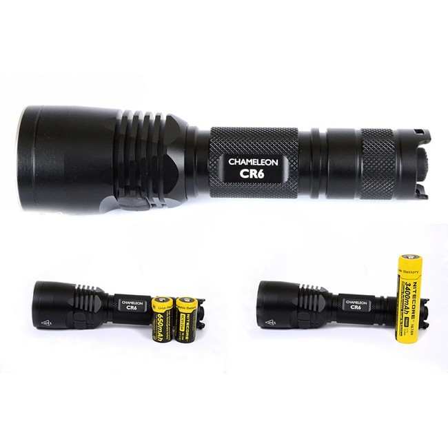 Тактичний Ліхтар Nitecore CR6 (білий + червоний + RGB ), 440 люмен 