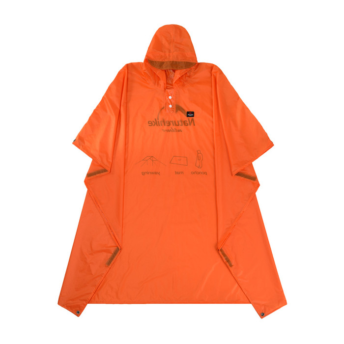 Пончо-тент Naturehike 20D silicone orange NH17D003-M 