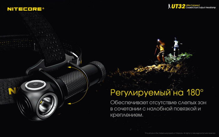 Ліхтар налобний Nitecore UT32 