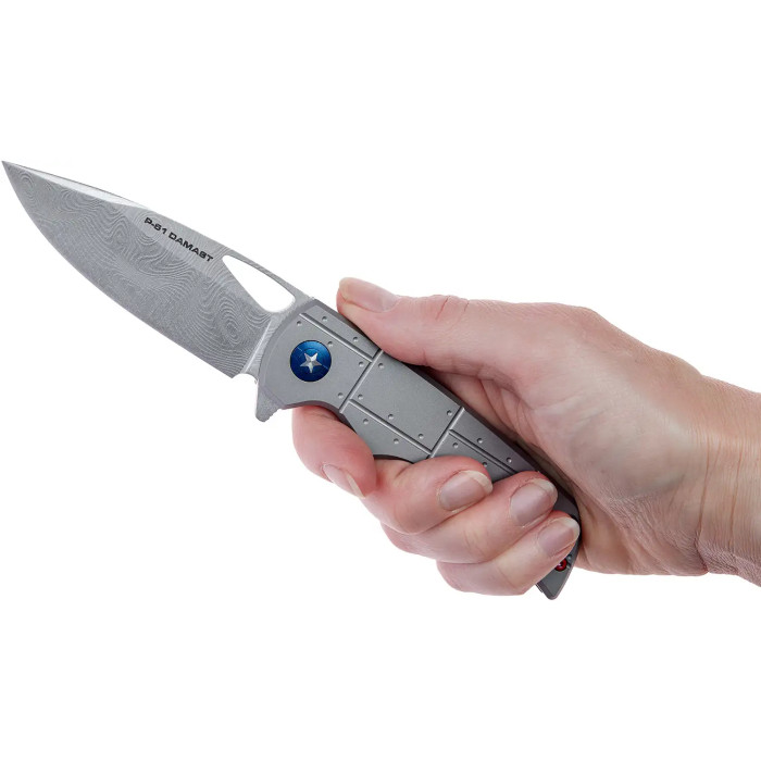 Ніж Boker Plus P51 Mustang Damast 