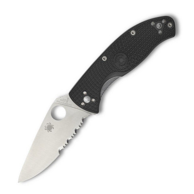 Ніж Spyderco Tenacious FRN полусеррейтор (C122PSBK)