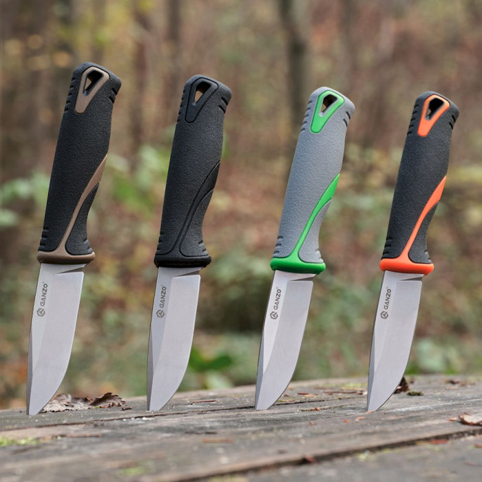 Ніж Ganzo G807-GY сірий з ножнами 