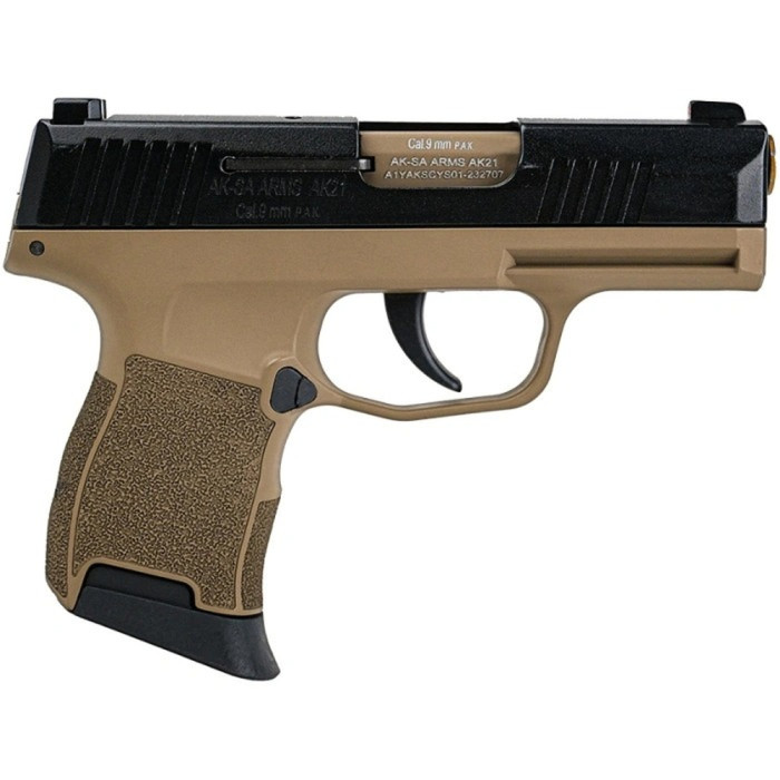 Пістолет сигнальний Aksa Arms AK21 CC-03 cal.9 PAK (Sig Sauer P365) Tan/Black 
