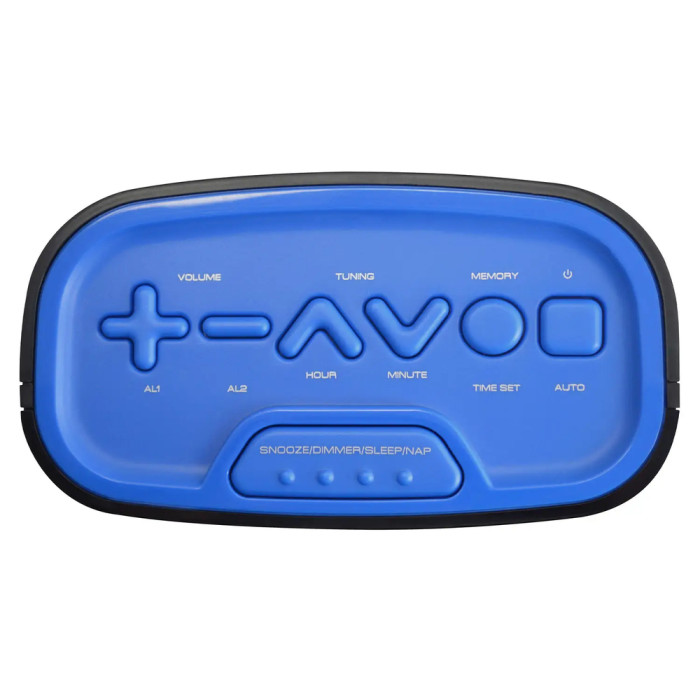 Годинник настільний з радіо Technoline WT465 Black/Blue (WT465 blaue) 