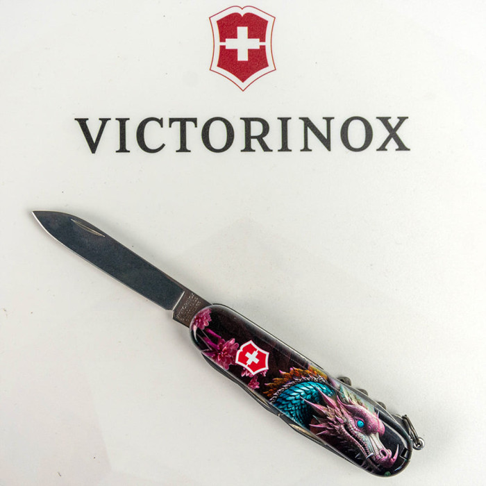 Складаний ніж Victorinox CLIMBER ZODIAC Лазурний дракон 1.3703.3.Z3290p 
