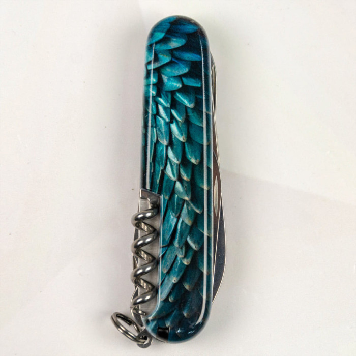 Складаний ніж Victorinox CLIMBER ZODIAC Лазурний дракон 1.3703.3.Z3290p 