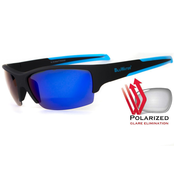 Окуляри BluWater Daytona - 2 Polarized (G-tech blue) дзеркальні сині 