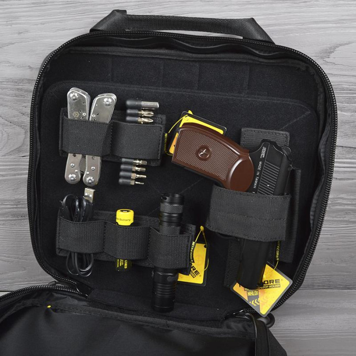 Сумка тактична Nitecore NTC10 з набором знімних кишень (8 шт.) 