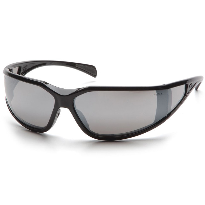 Окуляри Pyramex Exeter (silver mirror) дзеркальні чорні 