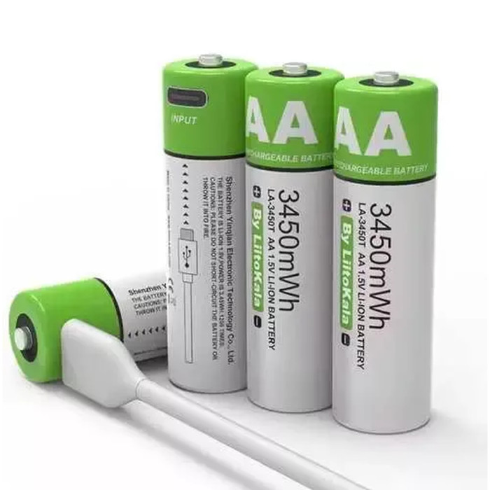 Акумулятор LiitoKala LA-3450T AA на 3450мАг 1.5V type-C 