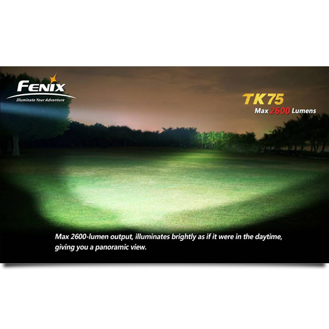 Пошуковий Ліхтар Fenix TK75 Cree XM-L (U2) LED, 2240 люмен 