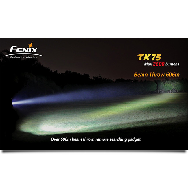 Пошуковий Ліхтар Fenix TK75 Cree XM-L (U2) LED, 2240 люмен 