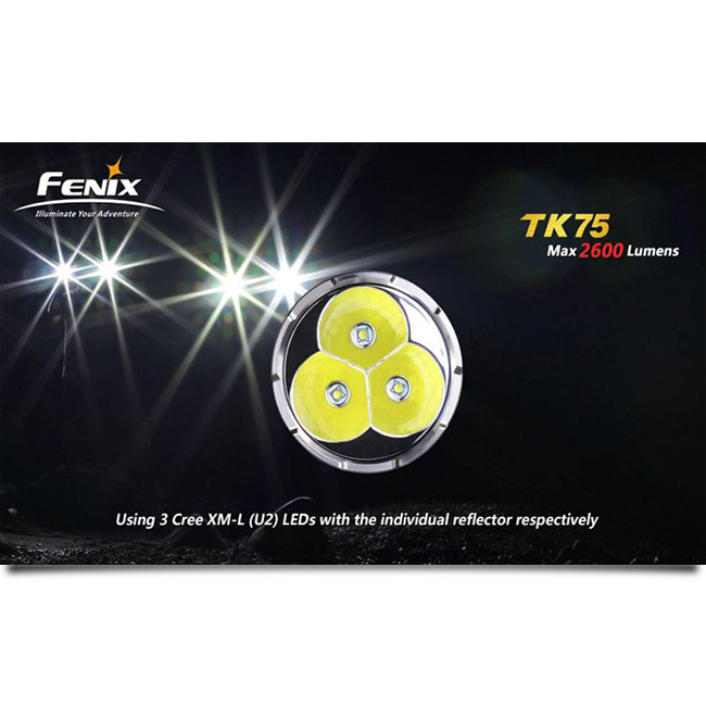Пошуковий Ліхтар Fenix TK75 Cree XM-L (U2) LED, 2240 люмен 