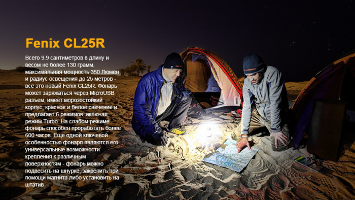 Ліхтар-лампа Fenix CL25R, 350 лм. (оливковий) 