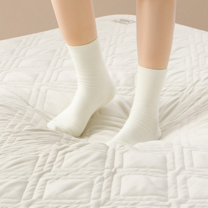 Матрац надувний двомісний Naturehike CNK2450WS023, 250 мм, біло-коричневий 