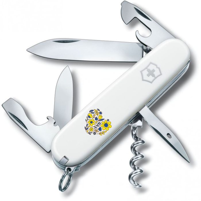 Складаний ніж Victorinox SPARTAN UKRAINE Квіткове серце 1.3603.7_T1247u 