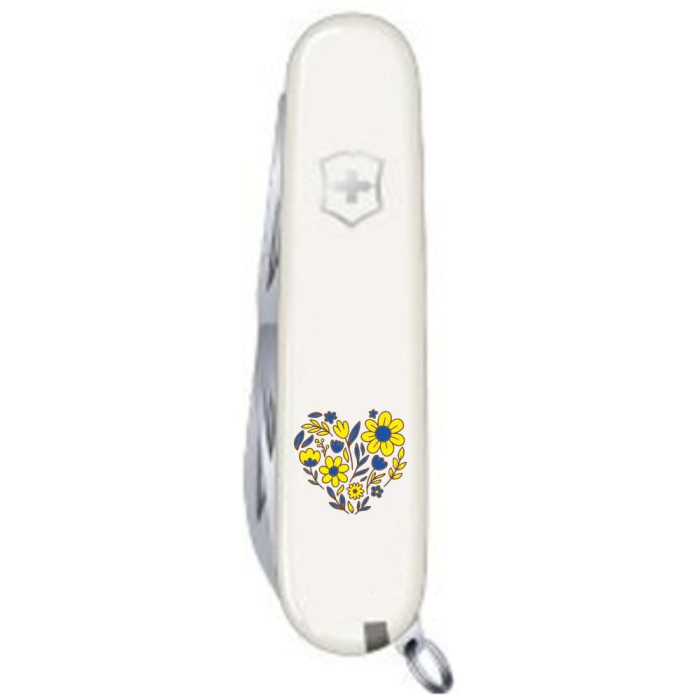 Складаний ніж Victorinox SPARTAN UKRAINE Квіткове серце 1.3603.7_T1247u 