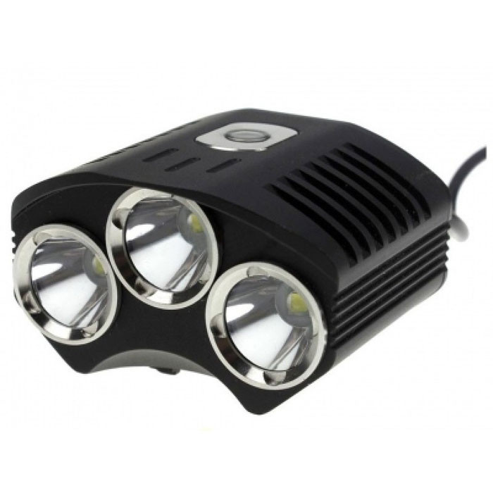 Велофара TrustFire TR-D009 (3xCree XM-L, 2100 люмен, 4 режима, 4x18650 - 8.4V) 