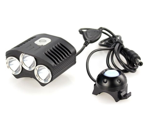 Велофара TrustFire TR-D009 (3xCree XM-L, 2100 люмен, 4 режима, 4x18650 - 8.4V) 