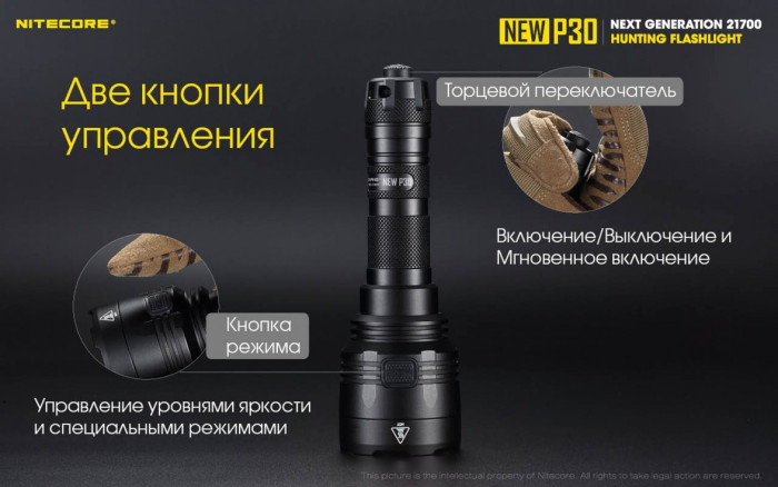 Ліхтар Nitecore P30 NEW 