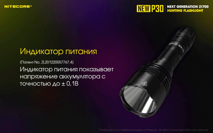 Ліхтар Nitecore P30 NEW 
